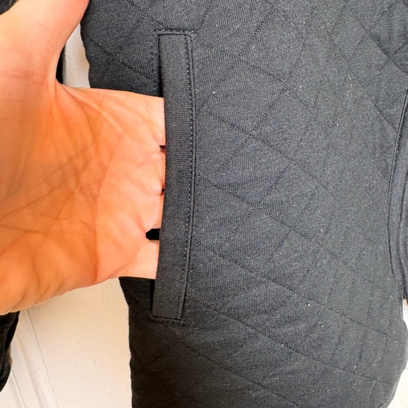 Marine Layer Black Corbet Quilted Bomber Jacket Fitted XS - Picture 7 of 10